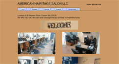 Desktop Screenshot of americanhairitagesalon.com